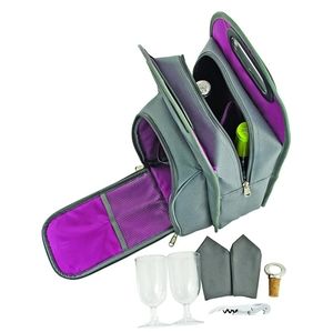 NWT  2 bottle wine picnic tote